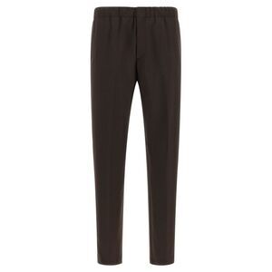 Lardini Brown Virgin Wool Casual Men's Pants